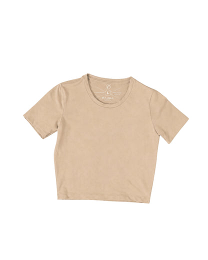 Bamba Bloom Crop Tee Crema