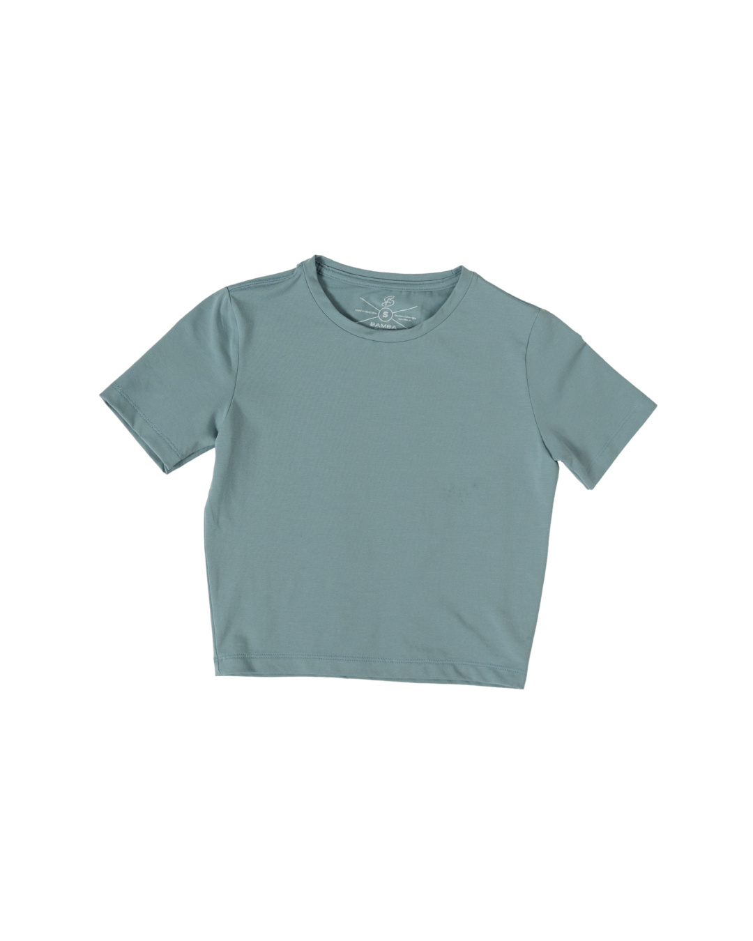 Bamba Bloom Crop Tee Azul Claro de Mujer