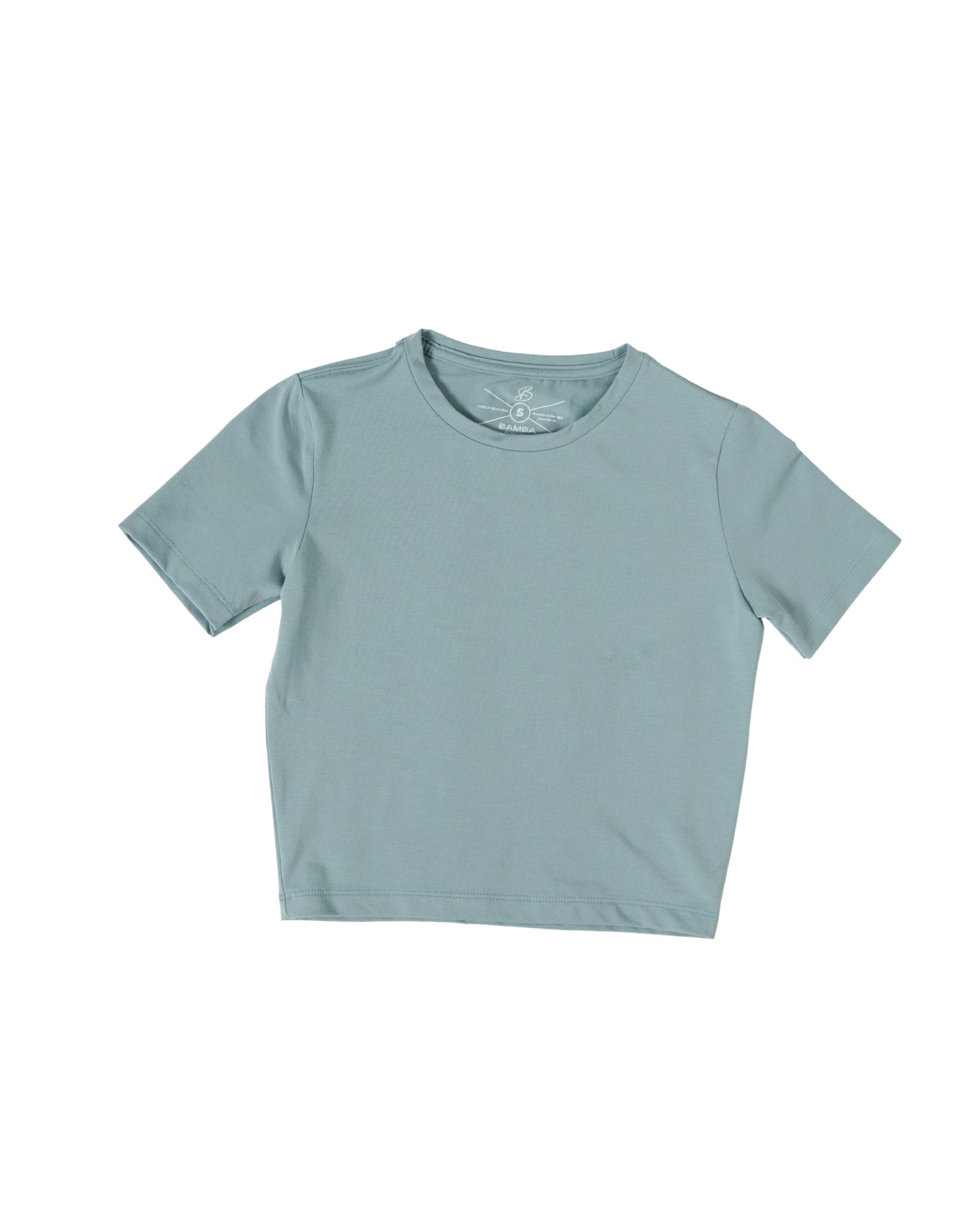 Bamba Bloom Crop Tee Azul Claro