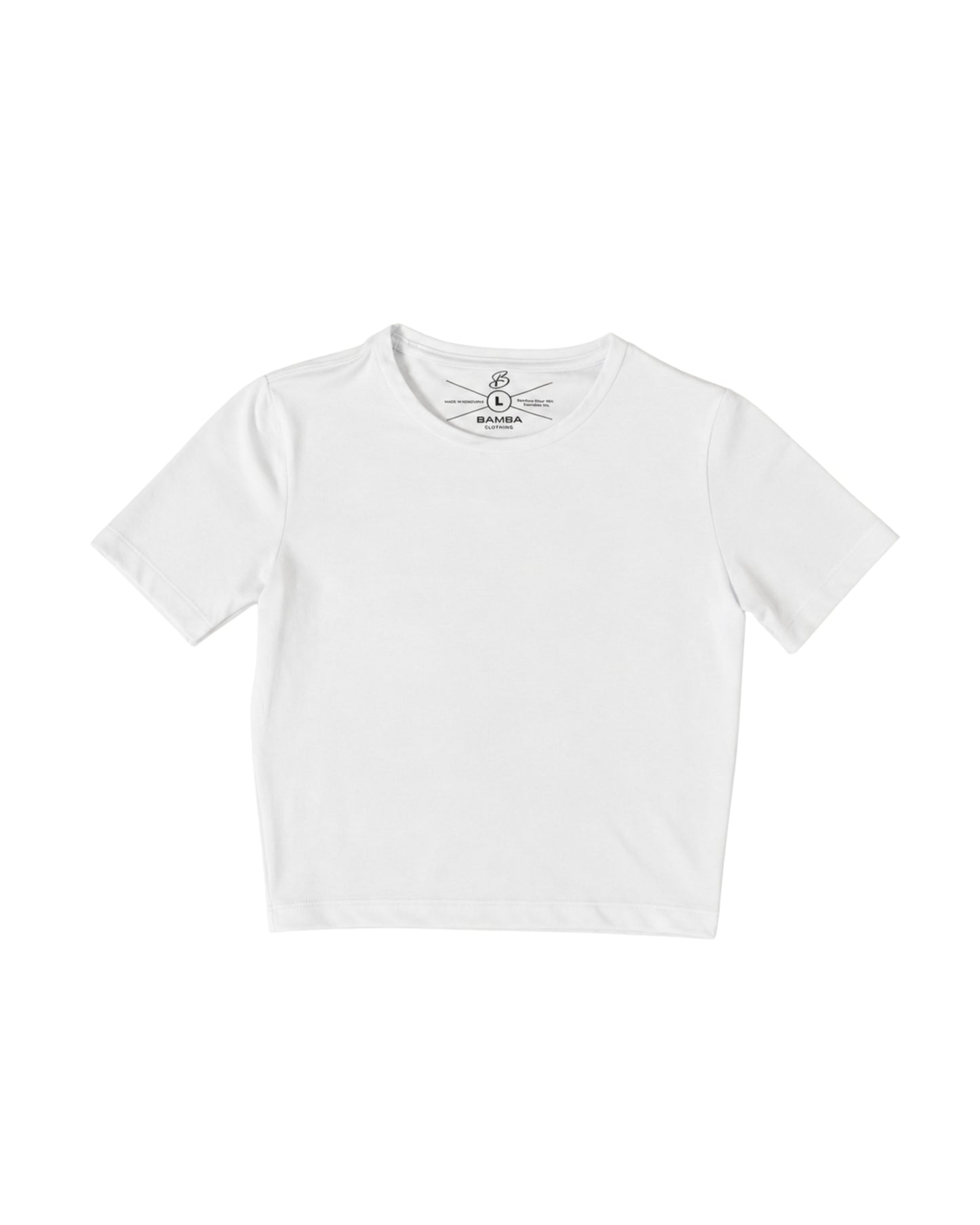 Bamba Bloom Crop Tee Blanca