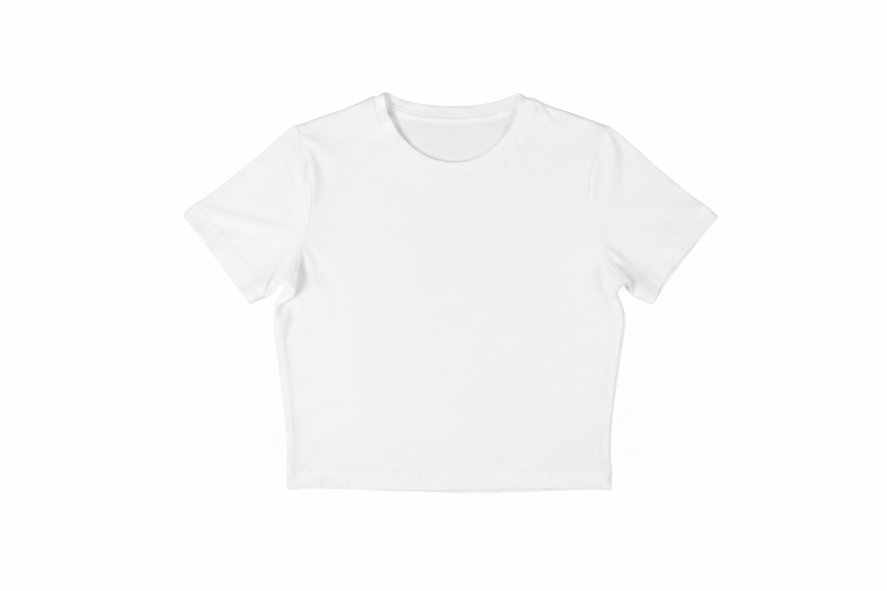 Bamba Bloom Crop Tee Blanco