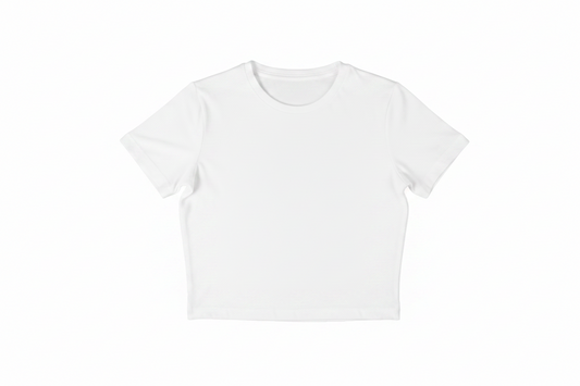 Bamba Bloom Crop Tee Blanco