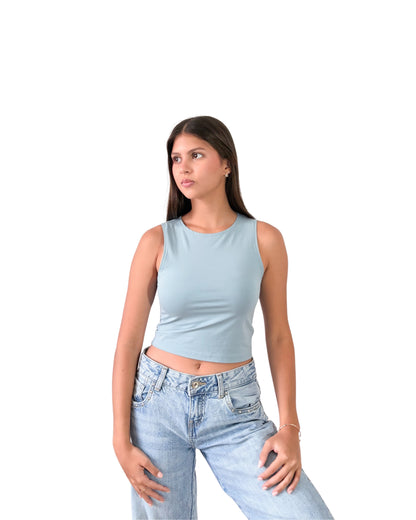 Bamba Bloom Breeze Tee Azul Claro